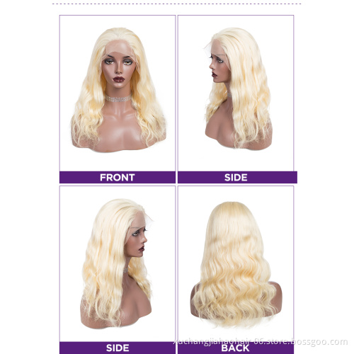 wholesale 613 Body Wave Hd Lace Wigs Human Hair Vendors Virgin Hair Transparent Full Lace Wig Blonde Body Wave Lace Frontal Wig